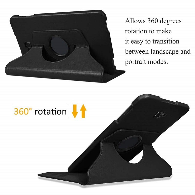 Pokrywa dla Samsung Galaxy Tab A 10.1 przypadku 360 obrotowy stojak kılıf na Samsung Galaxy Tab A 10 cal SM-T580 SM-T585 etui na tablety