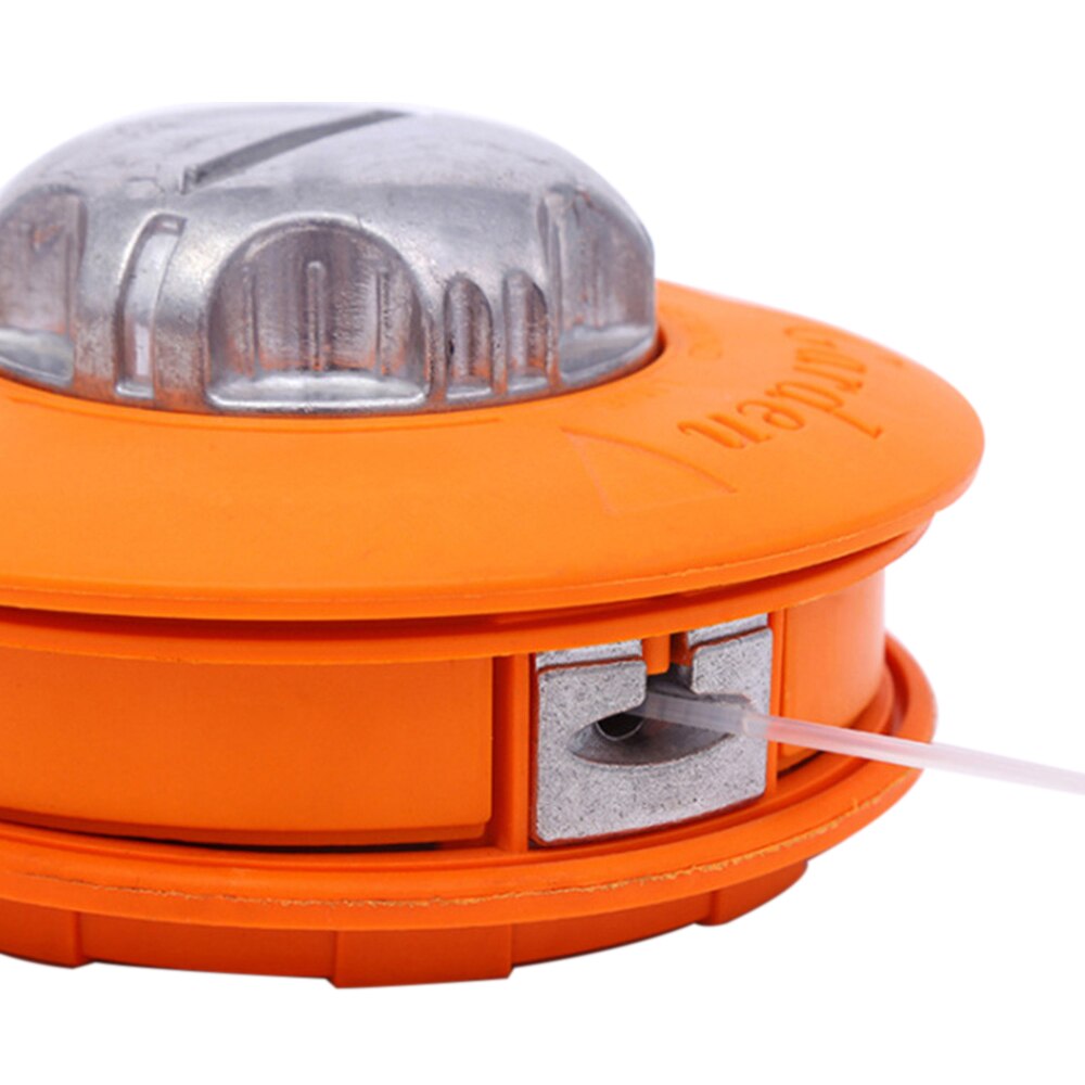 Oranje Universele Bump Feed Line Trimmer Head Aluminium Strimmer Gras Bosmaaier Onderdelen Grastrimmer Hoofd Voor Strimmer