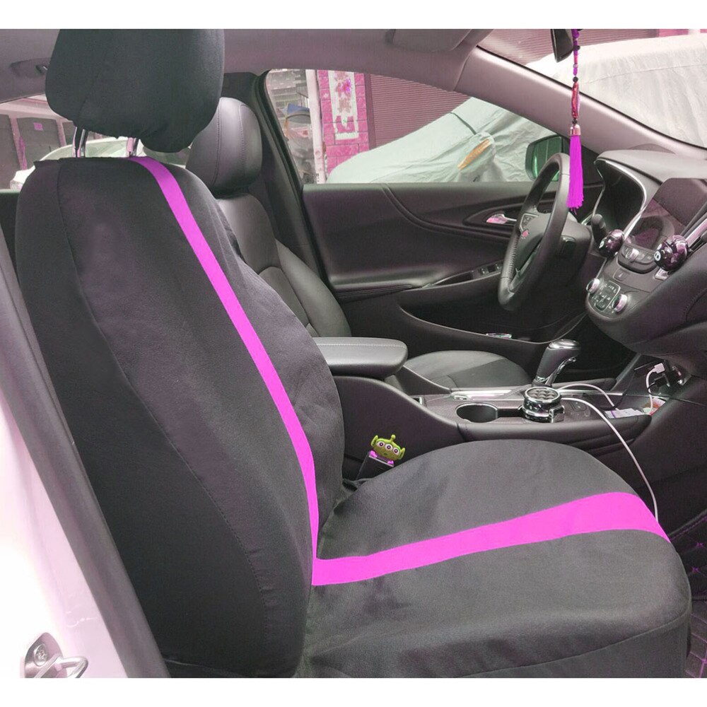9 unids/set cubierta Universal de asiento de coche cubiertas de asiento completo Interior de coche decoración (rojo)