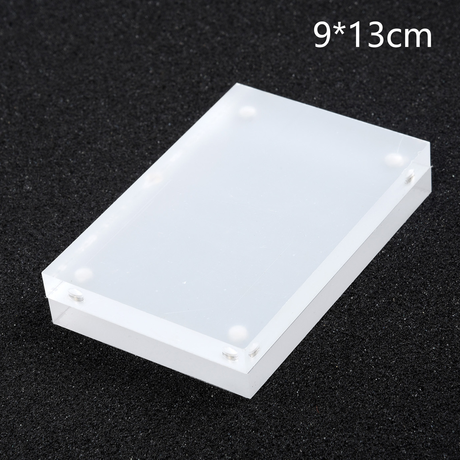 Cadre Photo magnétique rectangulaire en acrylique transparent, support de carte de visite, décoration de maison, d&#39;anniversaire: 6x9cm