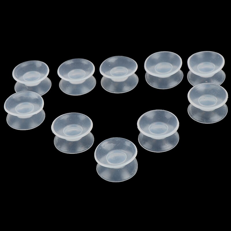 Ventouses Double Face Transparentes 12 Pièces - PVC 4 Cm, Pour Miroir, Table Verre, Fixation Sans Trace - 6