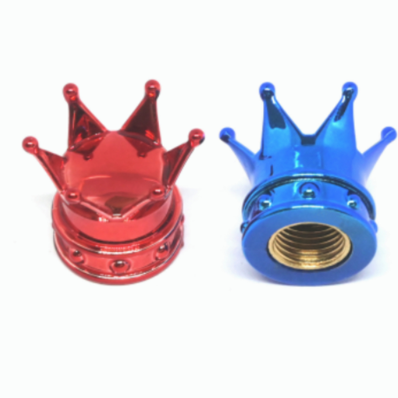 4 Stück Universal Crown Wheel Ventilabdeckungen Luft staubdicht wasserdicht Auto Motorrad Reifen Felgenabdeckungen Auto Dekoration Ventilkappen