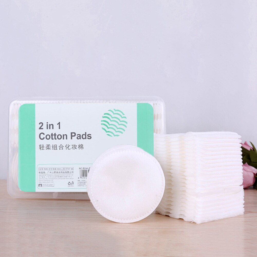 Toallitas cosméticas de algodón para quitar pelusas, toallitas de algodón para cara y uñas, limpieza Facial, herramienta de pañuelos, 100 Uds.