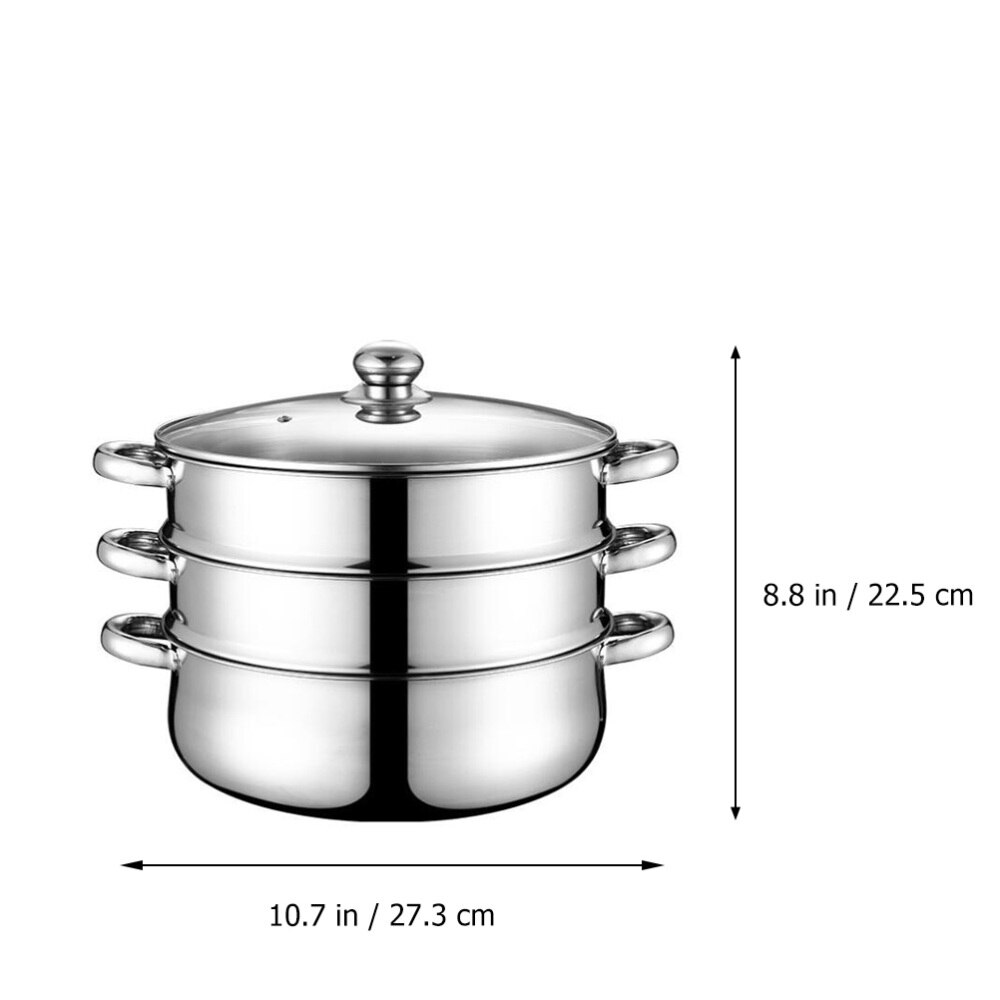 Rvs Stockpot Voor Thuis (Boom-Laag, Super Thick-28cm)