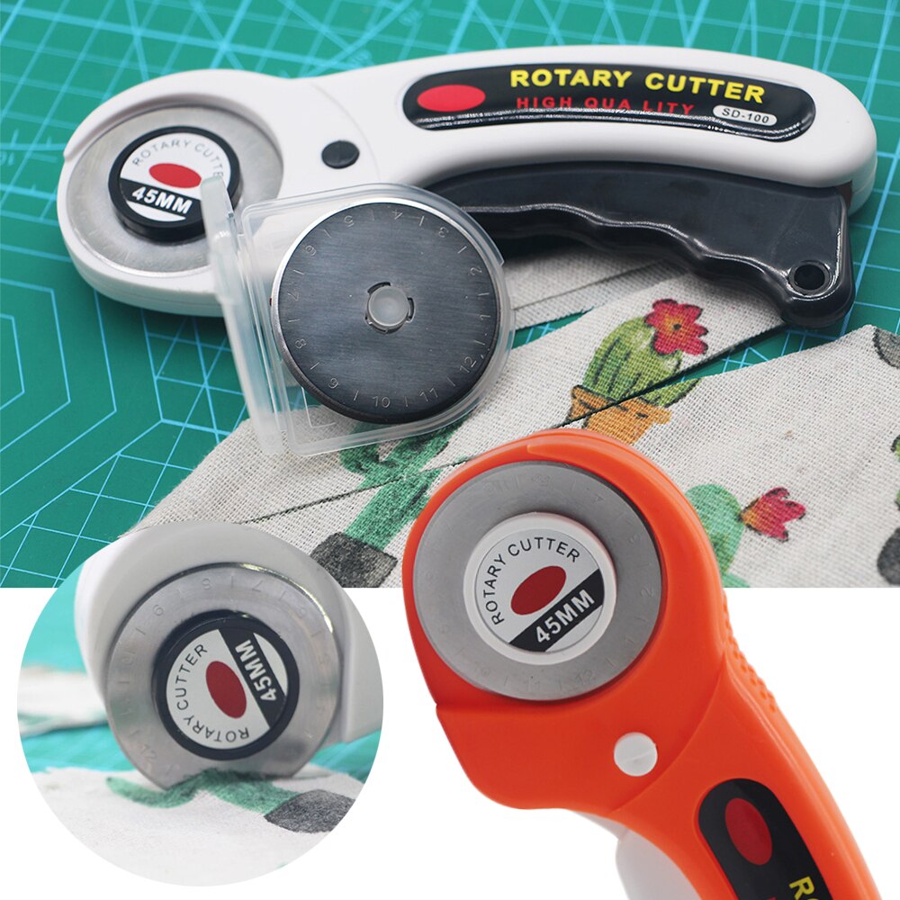 Leder Handwerk rotierend Cutter Leder Schneiden Werkzeug Stoff Cutter Rund Klinge DIY Patchwork NäHenne Quilten passen Olfa schneiden 45mm