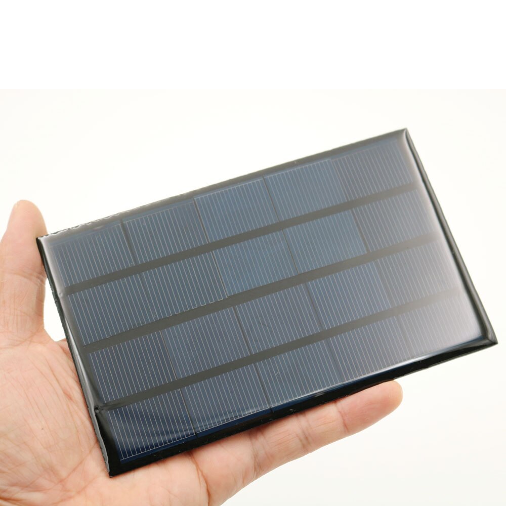 5V 2W 400mA panel solar polisilicio DIY cargador de batería pequeño mini Cable de batería solar juguete luz solar 5V