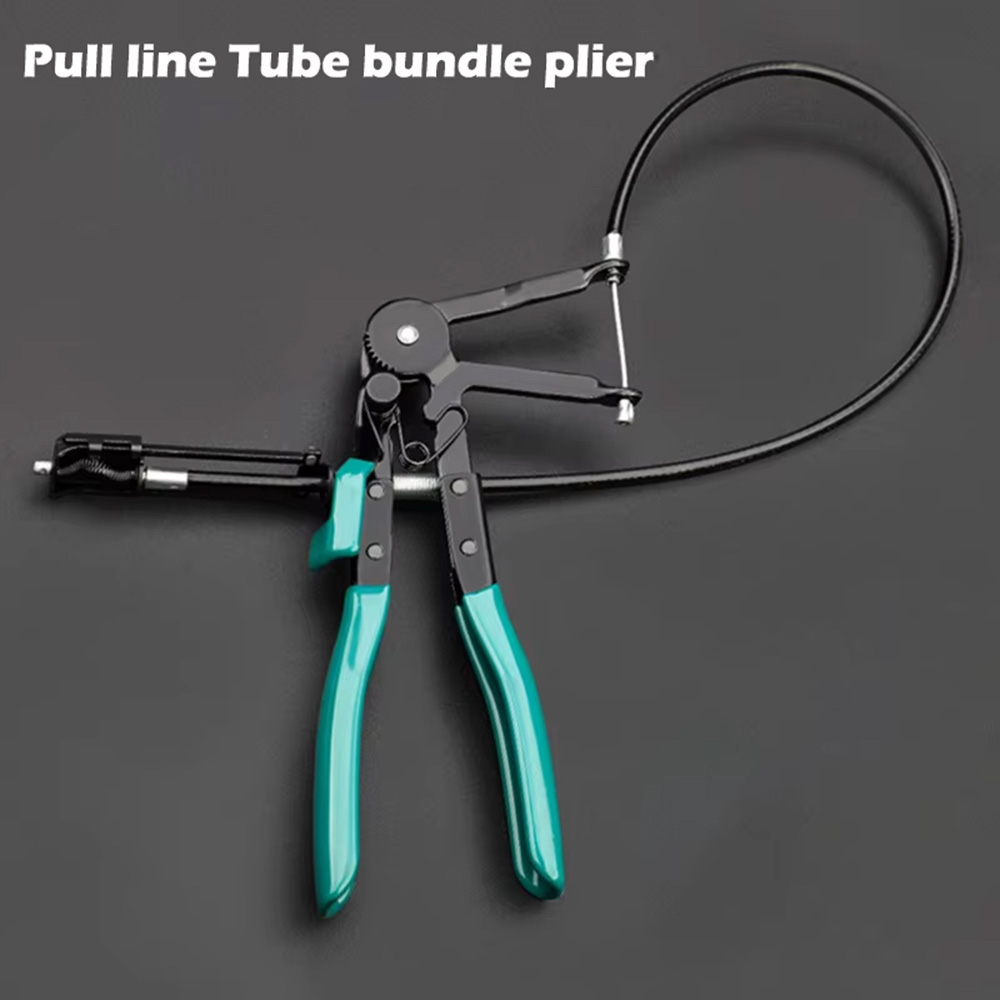 Slangeklemme tang bilfjernersett ledningsholder lodde tang metall reparasjon vedlikehold bil lastebil motorsykkel: Grå