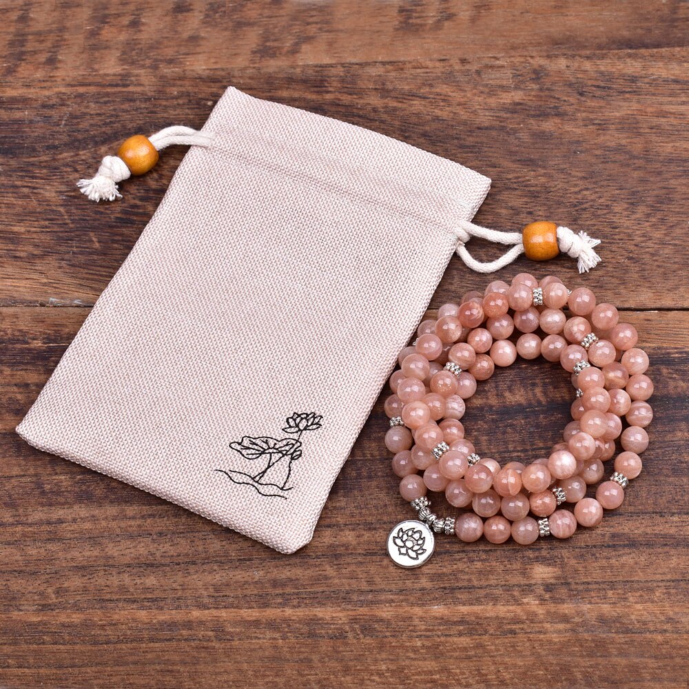108Mala Zonnesteen Armband