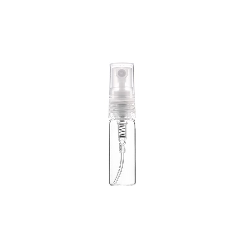 10pcs/lot 2/3/5/10ml Perfume bottle refilling perfume bottle plastic sprayer transparent glass bottle: 3ml transparent
