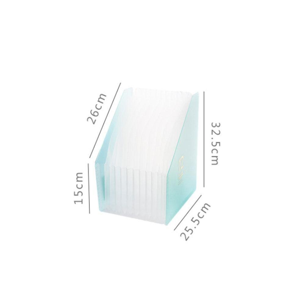 A4 12 Pockets Expanding File Folder Organizer Portable Folder Business File Waterproof Holder File Supplies Office Docu C2J1