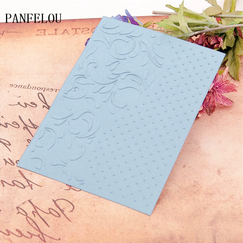 12.7X17.8 Cm Bladeren Dot Embossing Mappen Plastic Voor Scrapbooking Diy Template Fondant Cake Fotoalbum Kaart Maken