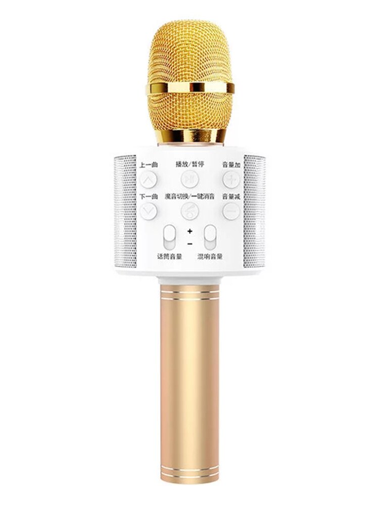 Original sans fil WS-858 sans fil karaoké Microphone 5 voix magiques Changer Bluetooth chant micro haut-parleur pour téléphone ordinateur