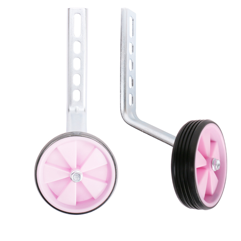 DrBike 3 Colors Kids Bike Training Wheels With Install Components for 12-18 Inch Kids Bike: Pink