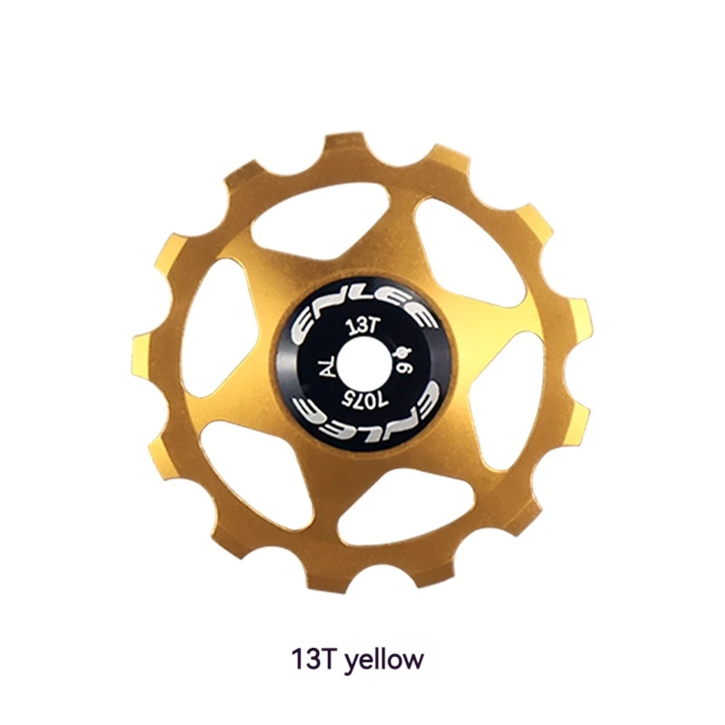Fünf Farben Fahrrad Aluminium Legierung führen Rad Rolle Schaltwerk 11T 13T führen MTB Keramik Lagerbier Jockey Rad für 4/5/6MM: Lila
