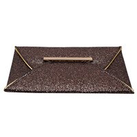 Handige luxe damestas met glitterpailletten, damestas, messenger bag, avondtas, feesttas, portemonnee, portemonnee: Champagne