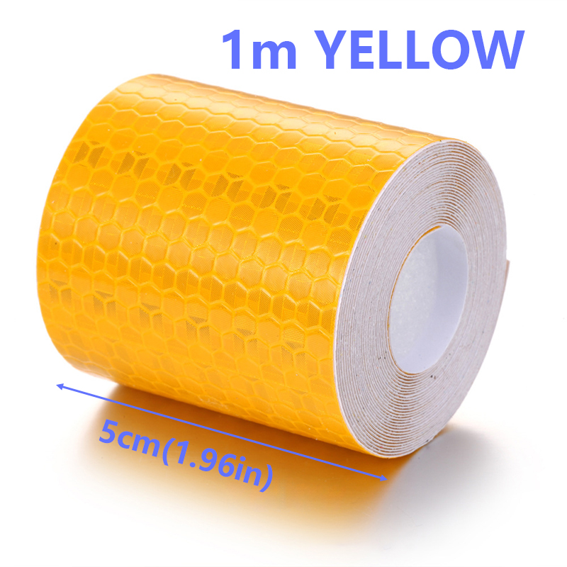 Reflecterende waarschuwingstape motorfiets veiligheidswaarschuwingstape rasterreflector reflecterende sticker accessoires auto styling sticker: green