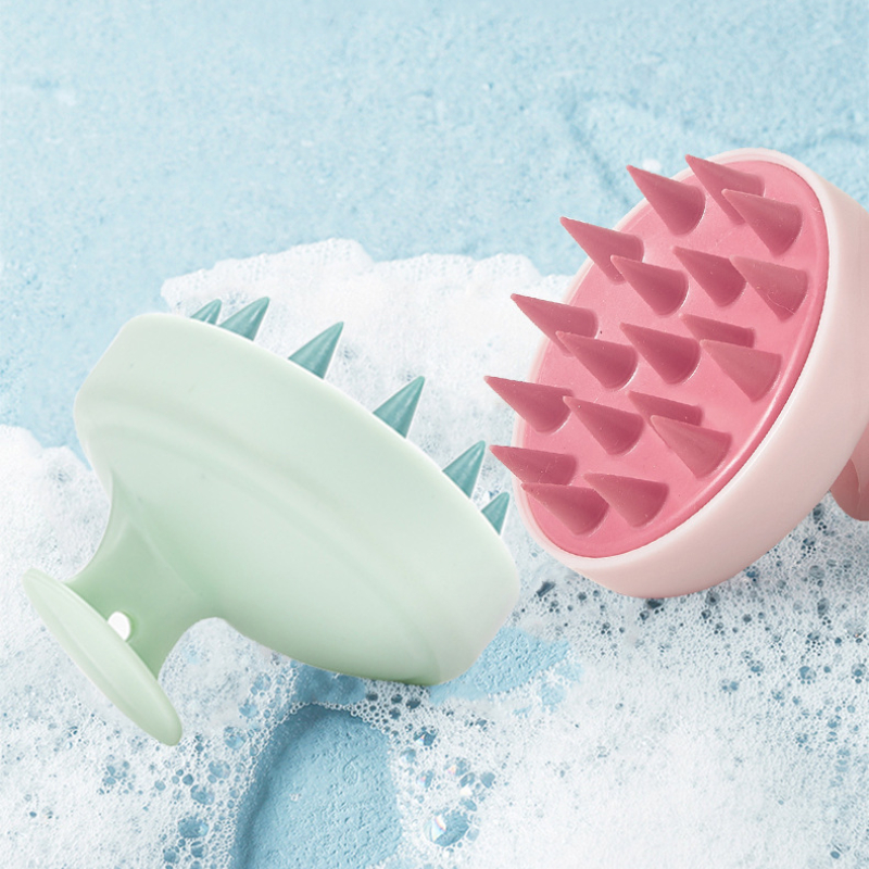 1 cepillo de champú de silicona para cabeza, peine para masaje del cuero cabelludo, peines para lavado de cabello, cepillos para masaje corporal para baño y ducha, herramientas de peluquería
