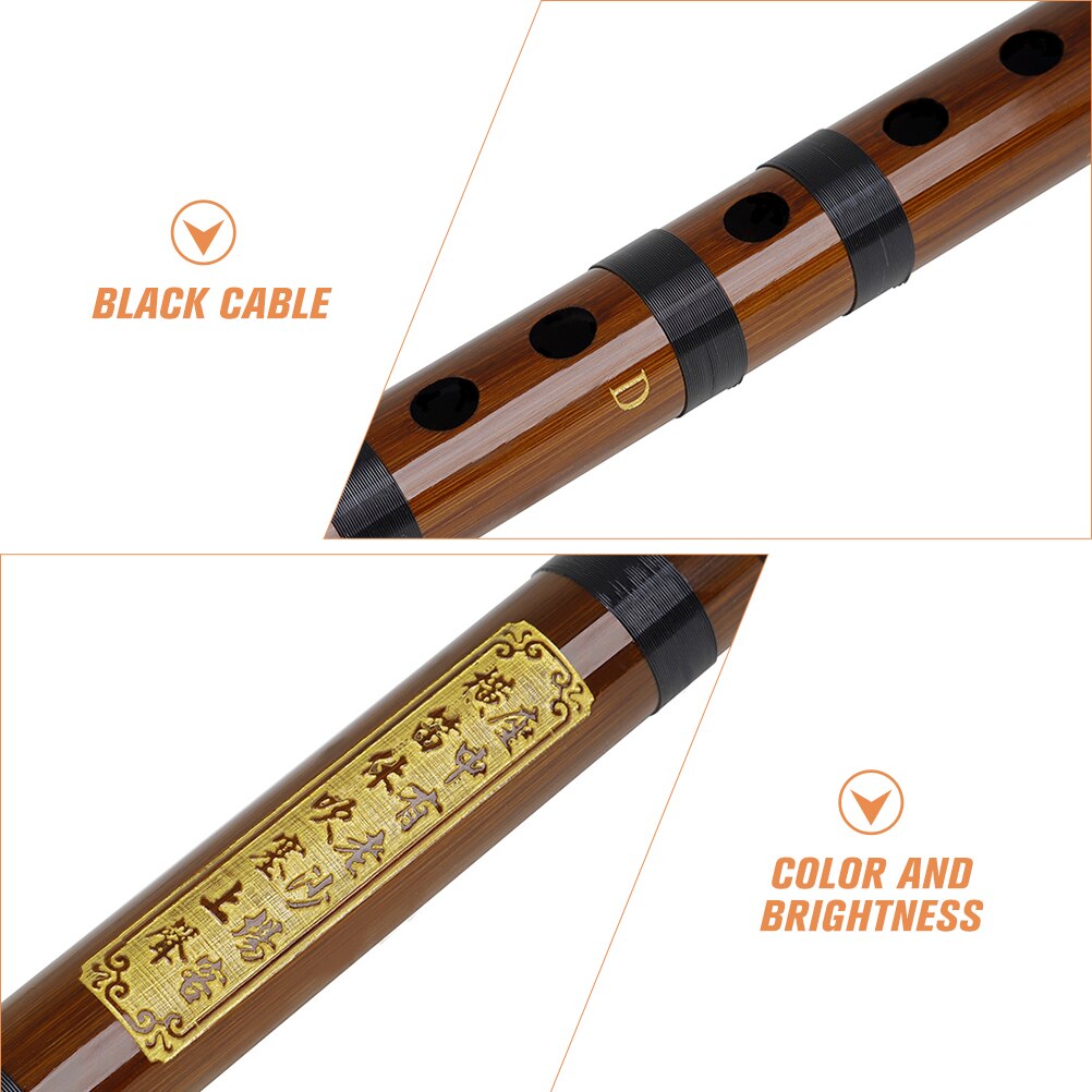 1 Set Portable Chinese Dizi Portable Flute Student Bamboo Flute Chinese Instrument