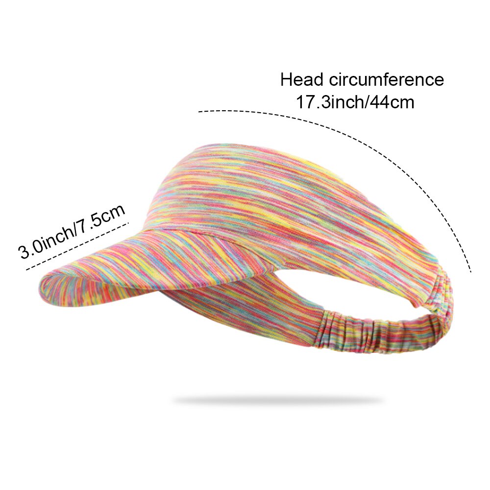 Adjustable Quick Dry Golf Tennis Hat Sun Visor Sports Hat Women Men Lightweight Tie Dye Visor Portable Outdoor Sunscreen Hat