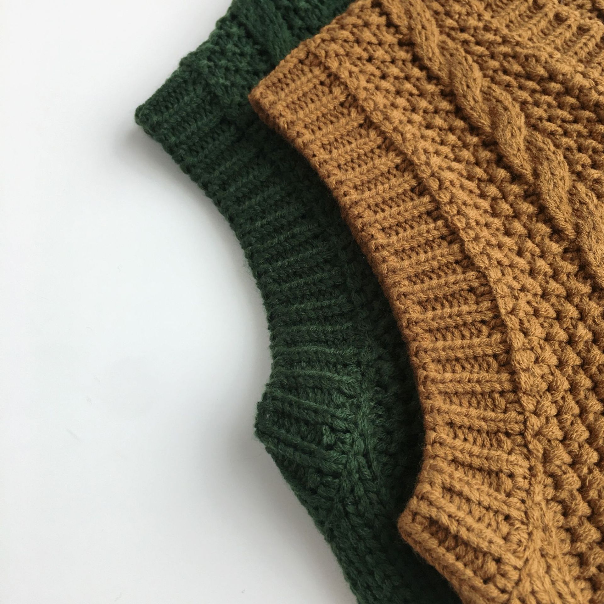 Chalecos tejidos para niños pequeños, Rebeca sin mangas de cuello de pico de estilo coreano, abrigos de Color sólido, otoño e invierno, novedad