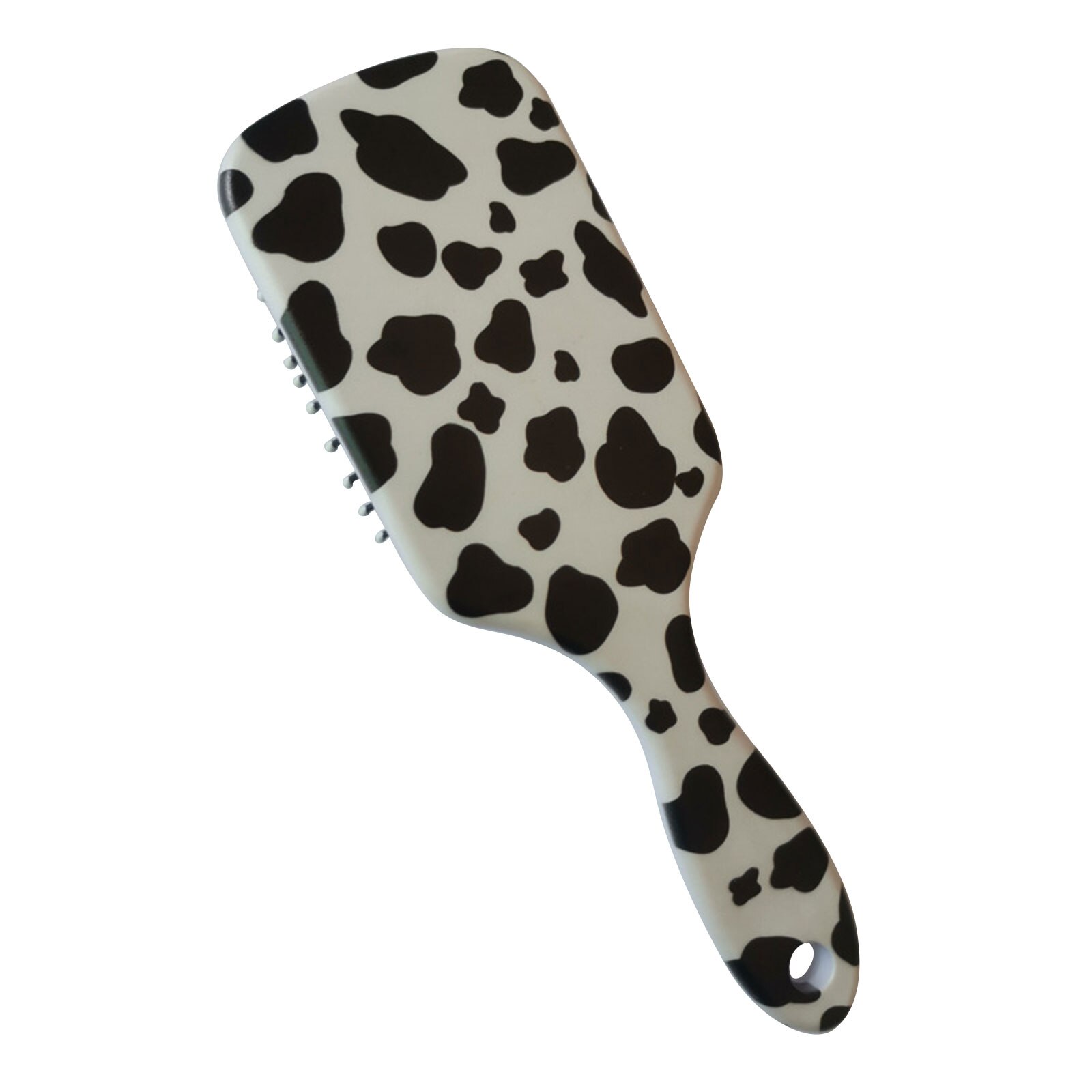 Cepillo de pelo con estampado de animales de dibujos animados, peine de cojín de aire antiestático, cepillo de masaje para cabello grueso y rizado, mojado y seco: Gris oscuro