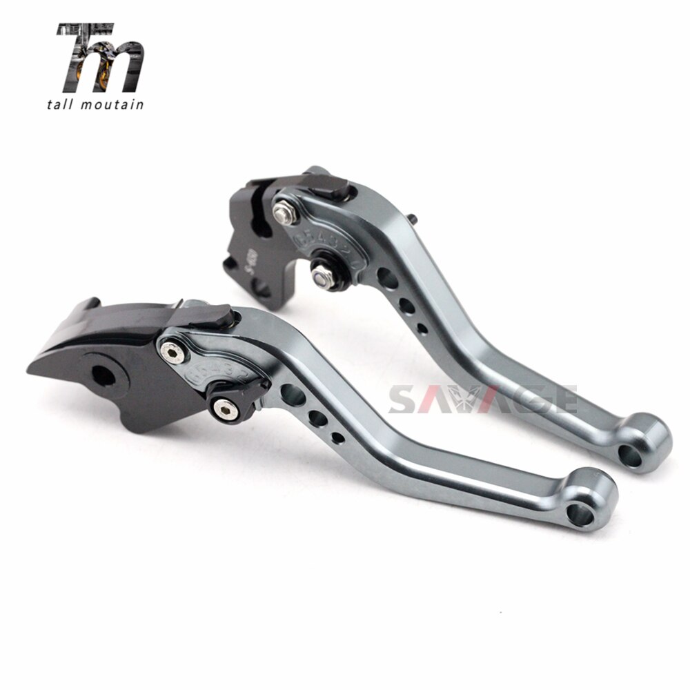 Korte/lange remkoppelingshendels voor yamaha  fz 16 fz-s 150 motoraccessoires, verstelbaar cnc: Lang titanium