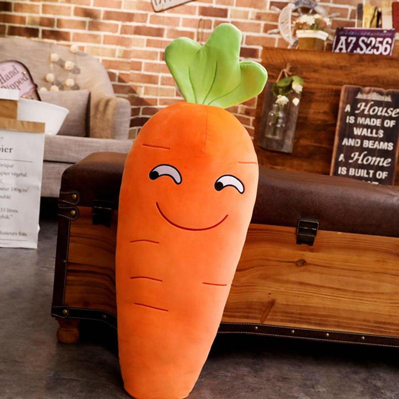 Expression Carrot Plush Toys Cute Radish Pillow Doll Toy Plush Cushion Sleeping Girl Children Pillow G6N4