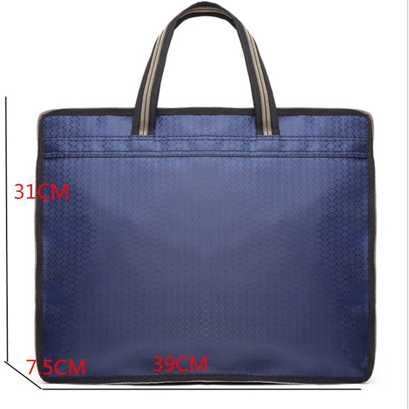 Sac pour hommes, mallette d'affaires étanche, pochette, sac de bureau, sac à main Oxford, mallette pour ordinateur Portable