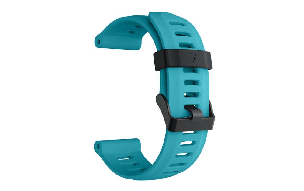 26mm Watch Straps for Garmin Fenix 3/3HR wrist band silicone watchband for Garmin Fenix3 / Fenix 5X Bracelet belt with HD film: blue