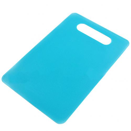 Non-Slip Kunststof Hakblok Hangen Gat Snijplank Voedsel Snijden Blok Mat Koken Levert Fruit Groente Snijden Keukengereedschap: Deep Blue
