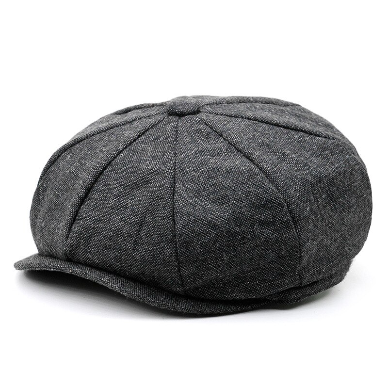 Boina con patrones de espiguilla Para hombre y mujer, gorros planos informales, estilo Retro, octogonal, Para vendedor de periódicos: C5