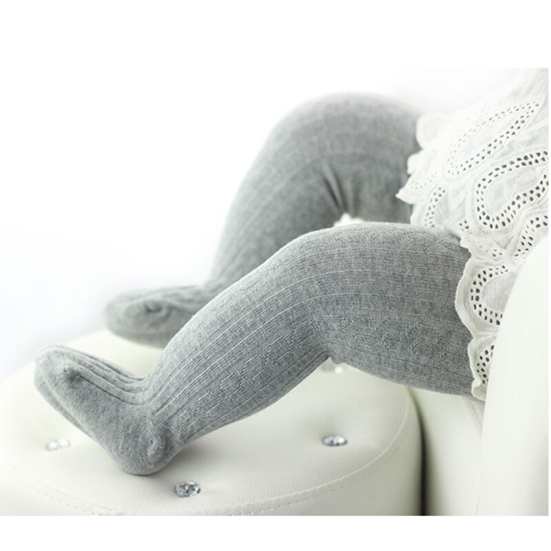 0-2y Baby Baby Meisje/Jongen Gebreide katoenen warme Panty natuur kleur kinderen Panty baby mode panty