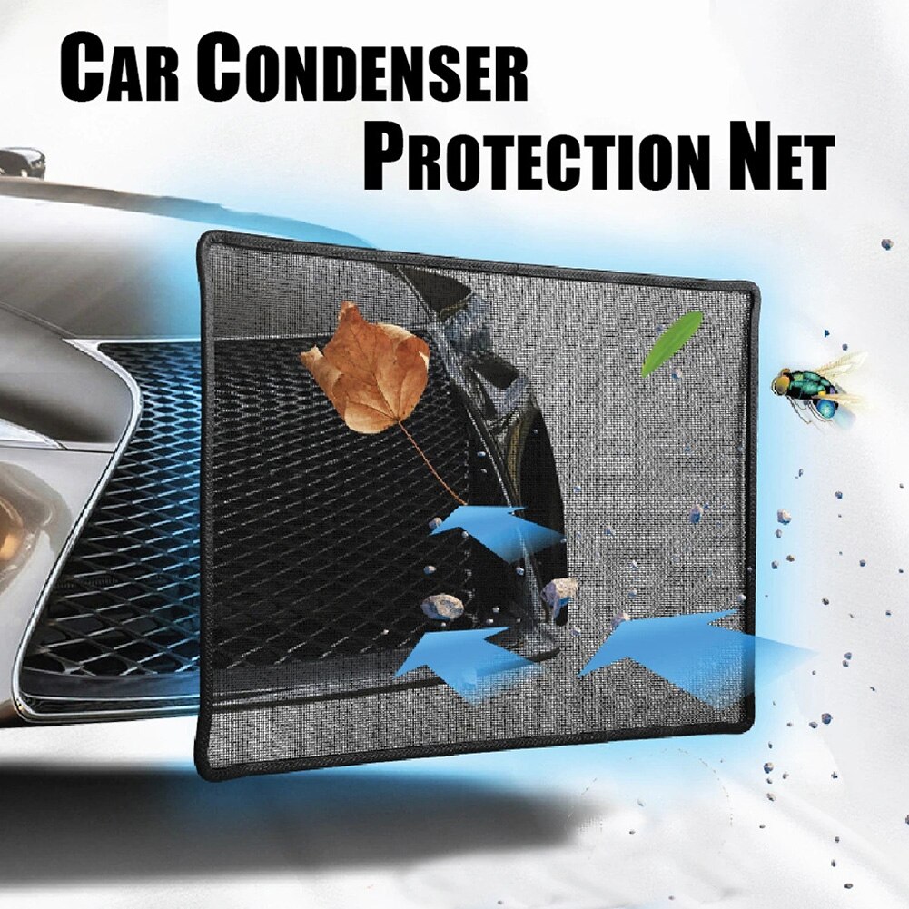 Luft radiator anti insekt høj densitet blød let installation rotte resistent foldbar universal bil kondensator beskyttelse net vandtank