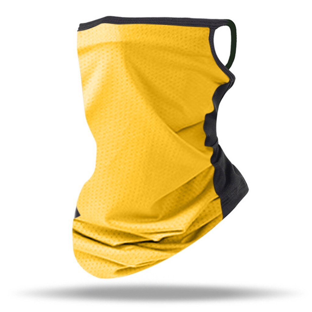 Pañuelo calentador para el cuello y la cara Unisex, Bandana Rave, para el cuello polaina, gorro de tubo para hombre y mujer, pañuelo para la cara, cubierta para la cara, 25 #: Yellow 