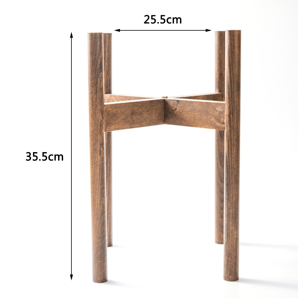 Kreuz Buche Holz Blumentopf Pflanzer Gestell Ständer Halfter Topf Halterung Massivholz Halterung