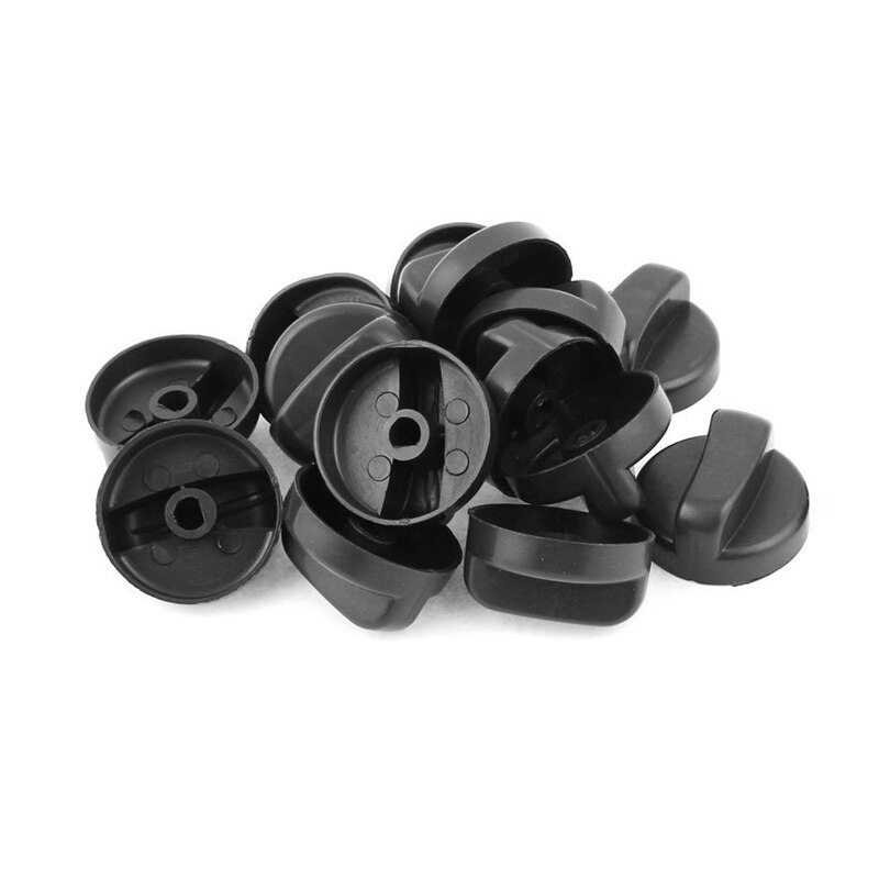 15 pcs Stove Gas Stove Plastic 8 mm Dia Mount Hole Knob