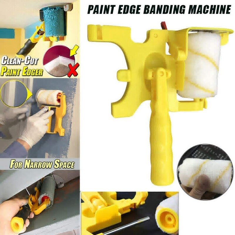 Paint Roller Brush Set with Stick Paint Brush Set Paint Roller Pro Brush Door and Window Base Paint Brush Wall Tool