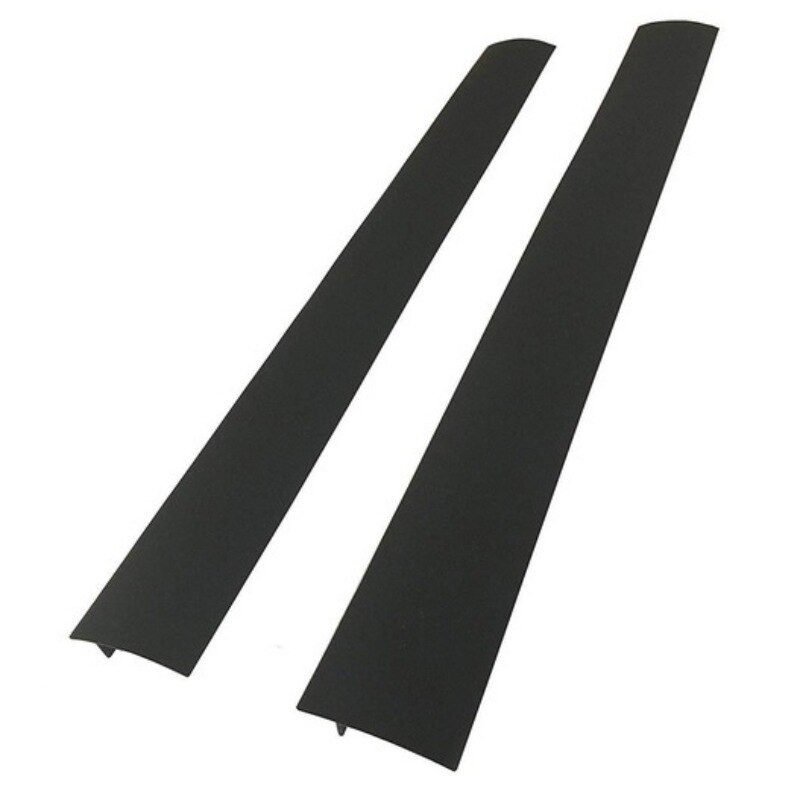 2pcs Kitchen Silicone Gap Covers Sealing Strips Heat Resistant Stove Counter Gap Cover Long Gap FillerA2: Black