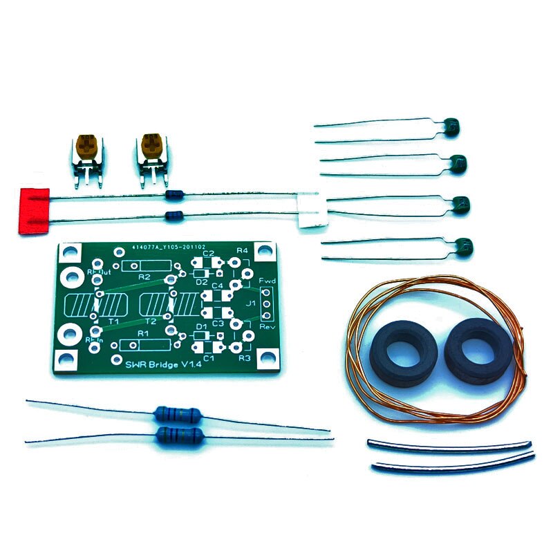 version 1.8M-30MHz 3.5-30MHz SWR bridge radio frequency SWR reflection bridge DIY kit for radio frequency network: DIY kit