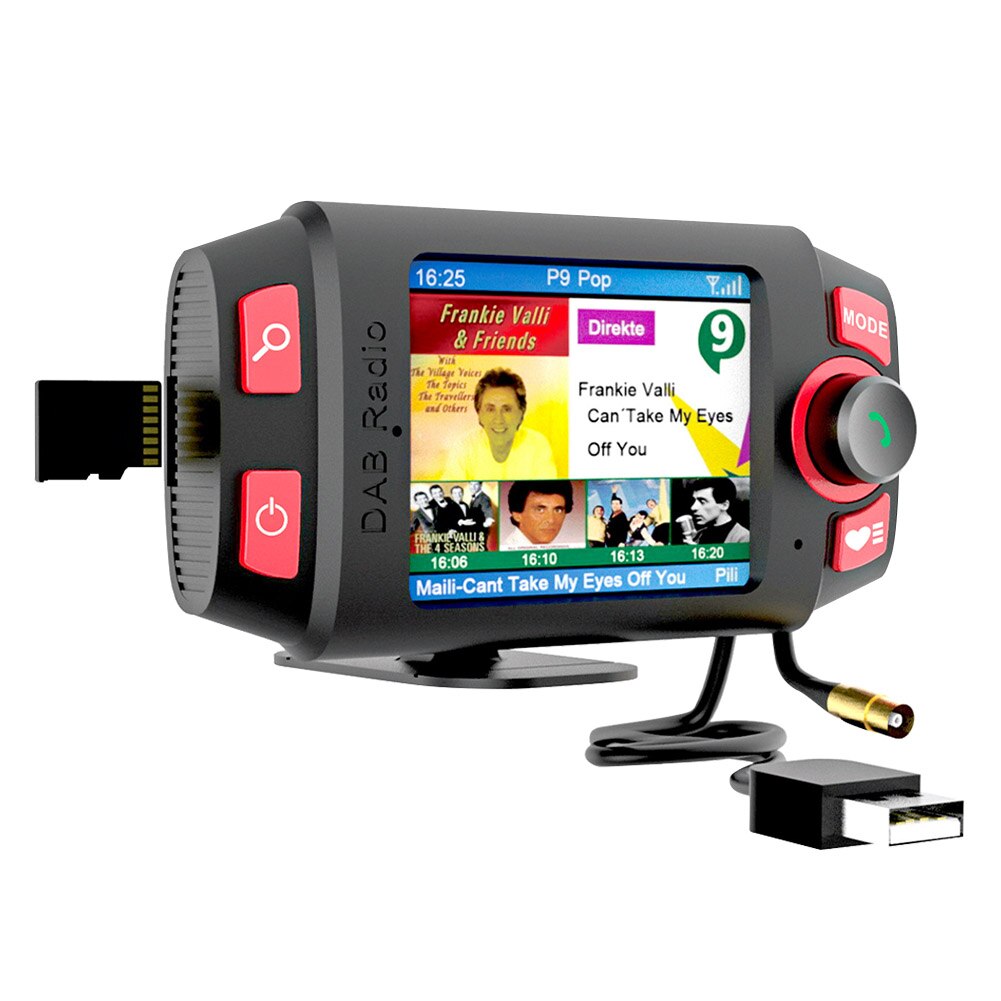 Music Playback 2.4inch Color Screen Multimedia Stereo FM Transmitter DAB Digital Dashboard Bluetooth Player Car Radio Universal