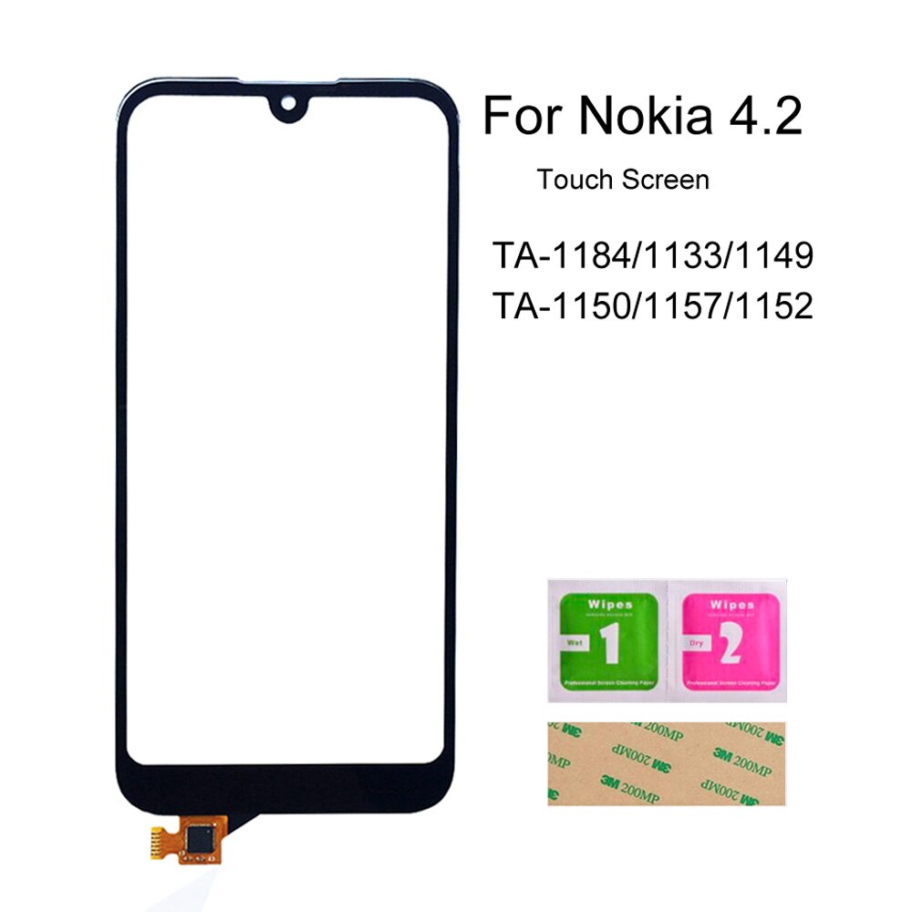Voor Nokia 4.2/3.2/2.2/2.1 Telefoon Touch Screen Digitizer Telefoon Touch Glas Panel Sensor Montage Onderdelen: 4.2 Black