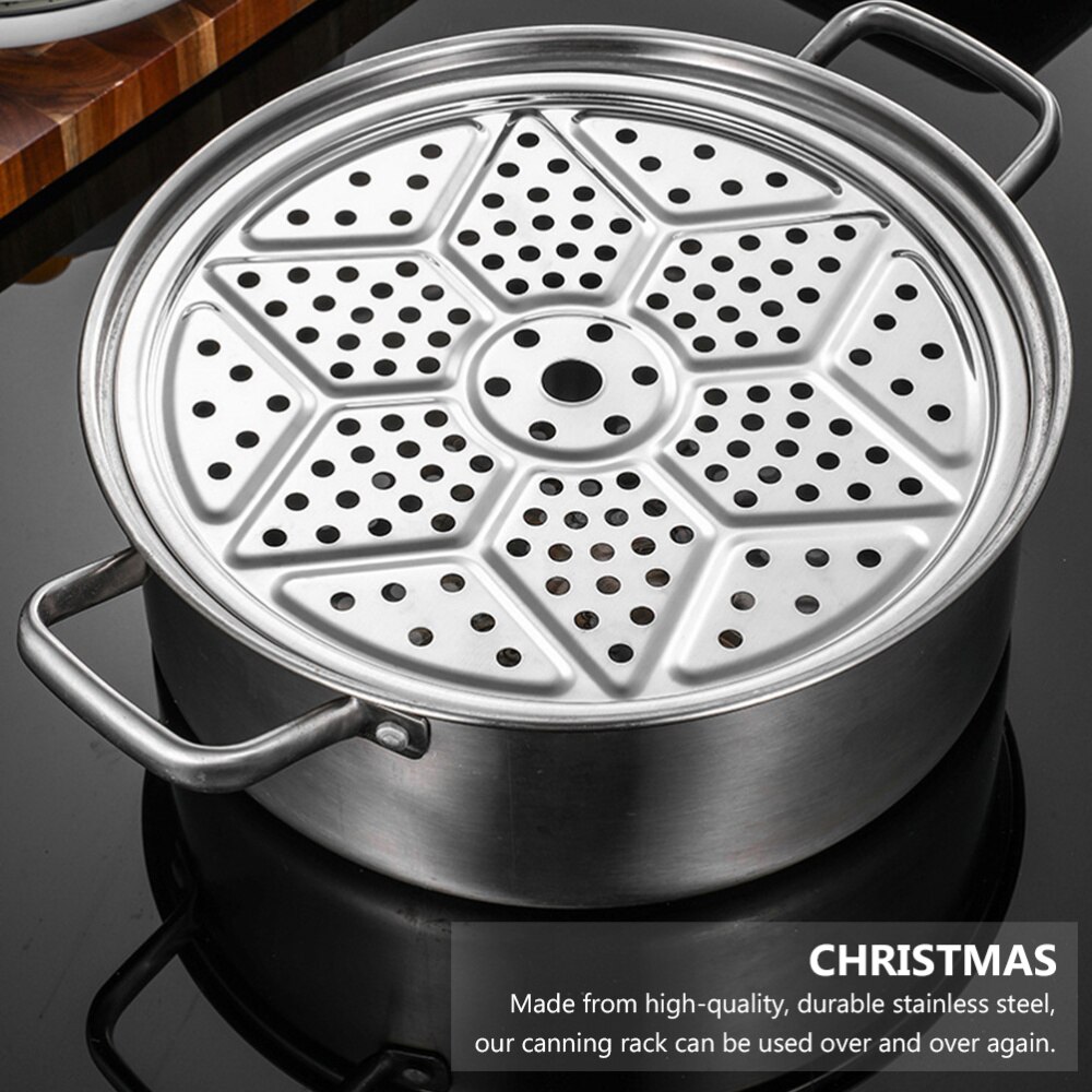 2Pcs Stainless Steel Canning Stand Pressure Cooker Canner Rack Kitchen Supplies