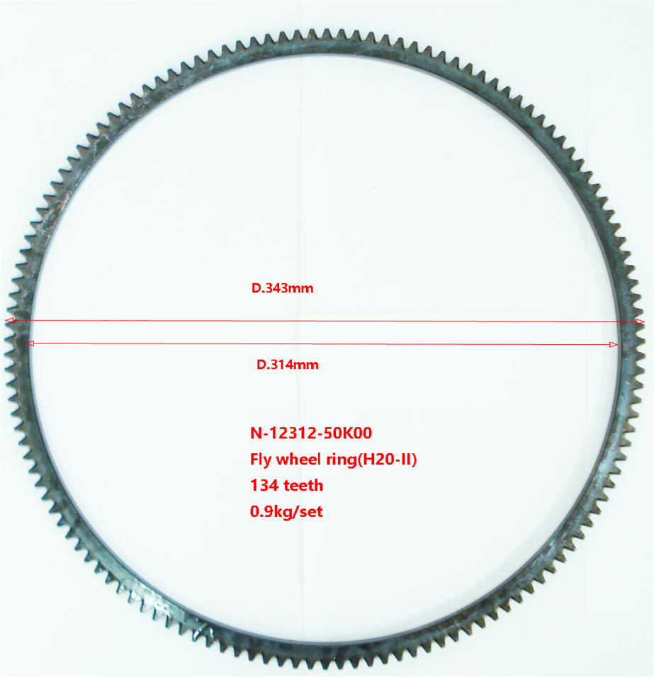 Vliegen wiel gear ring 12312-50K00 gebruik voor NISSAN H20 H25 K21 motor, nieuw en quanlity garantie