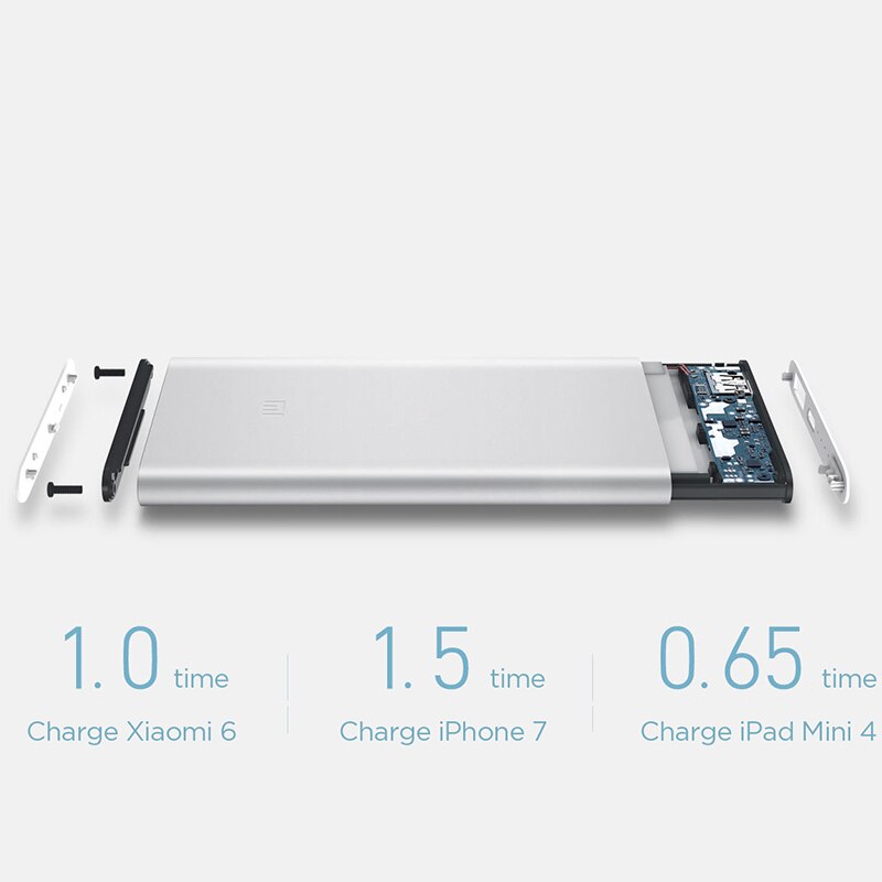 Xiaomi Power Bank 2, 5000mAh, PLM10ZM Mi, Powerbank 5000, batería externa de carga portátil