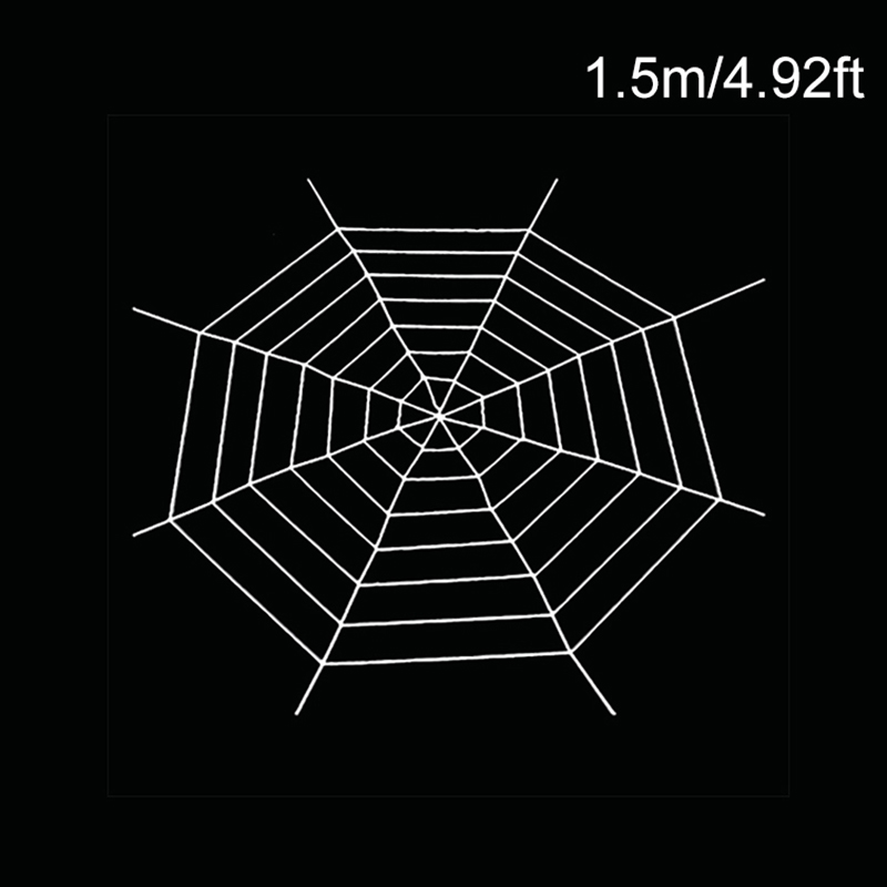 Halloween Spinnenweb Gigantische Spinnenwebdecoratie Zwart Wit Gigantische Rekbare Spinneweb Party Bar Spookhuis Huisdecoratie: Fluorescentie Geel