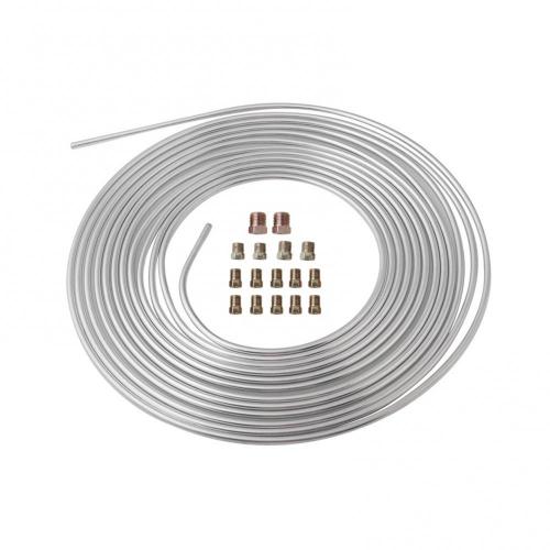 Universal Car Brake Line Replacement Tubing Coil Fitting Kit Anti-rust Tube: Default Title