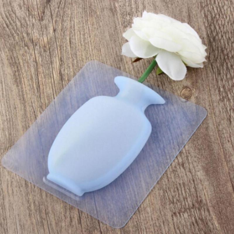 3D DIY Art Decals Gel Vase Wall Stickers Flowers Home Bedroom Living Room Kitchen Decoration Accessories
