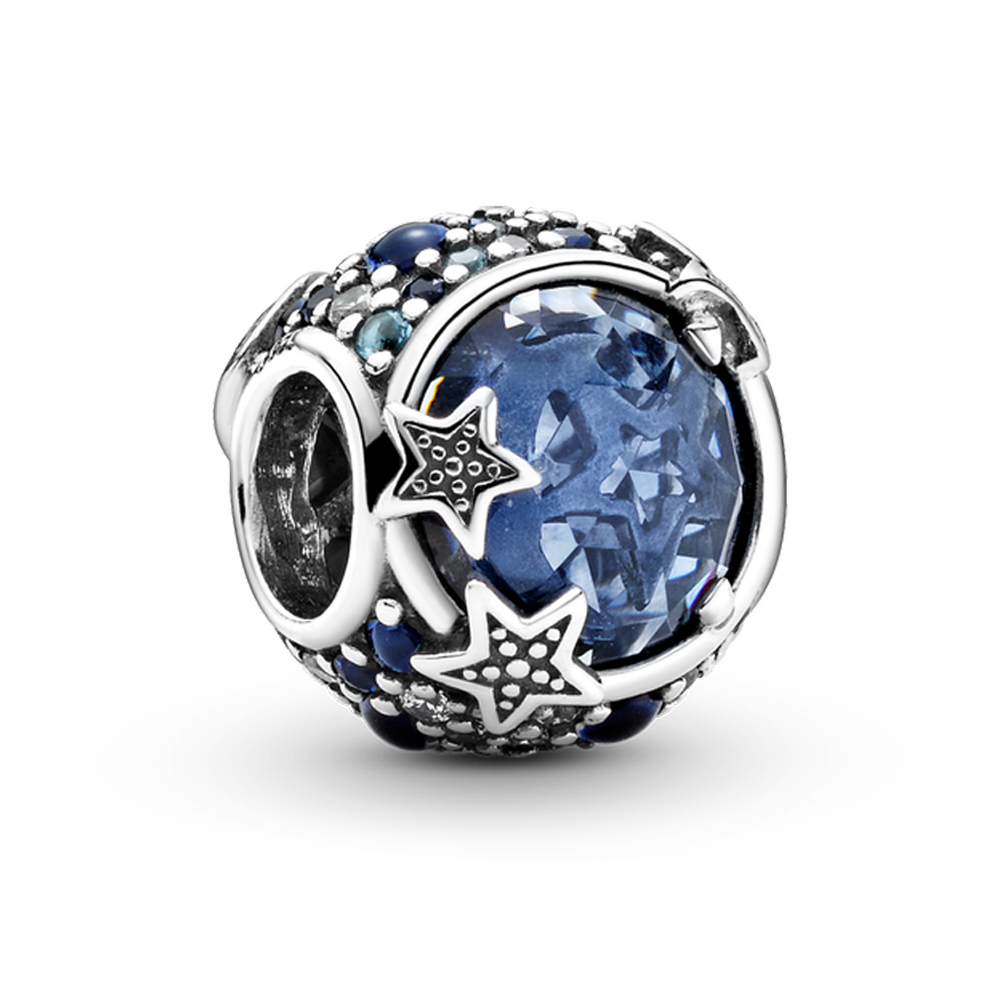 Pingente estrelas e lua brilhante, miçangas cz, pulseira, colar para mulheres, diy, joias, presente de casal