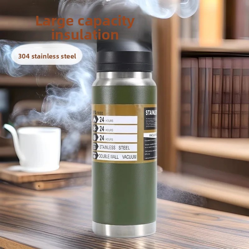Large Capacity Thermal Car Cup Portable Insulation Vehicle Mug for Men Travel across Borders Heat Retention Cup