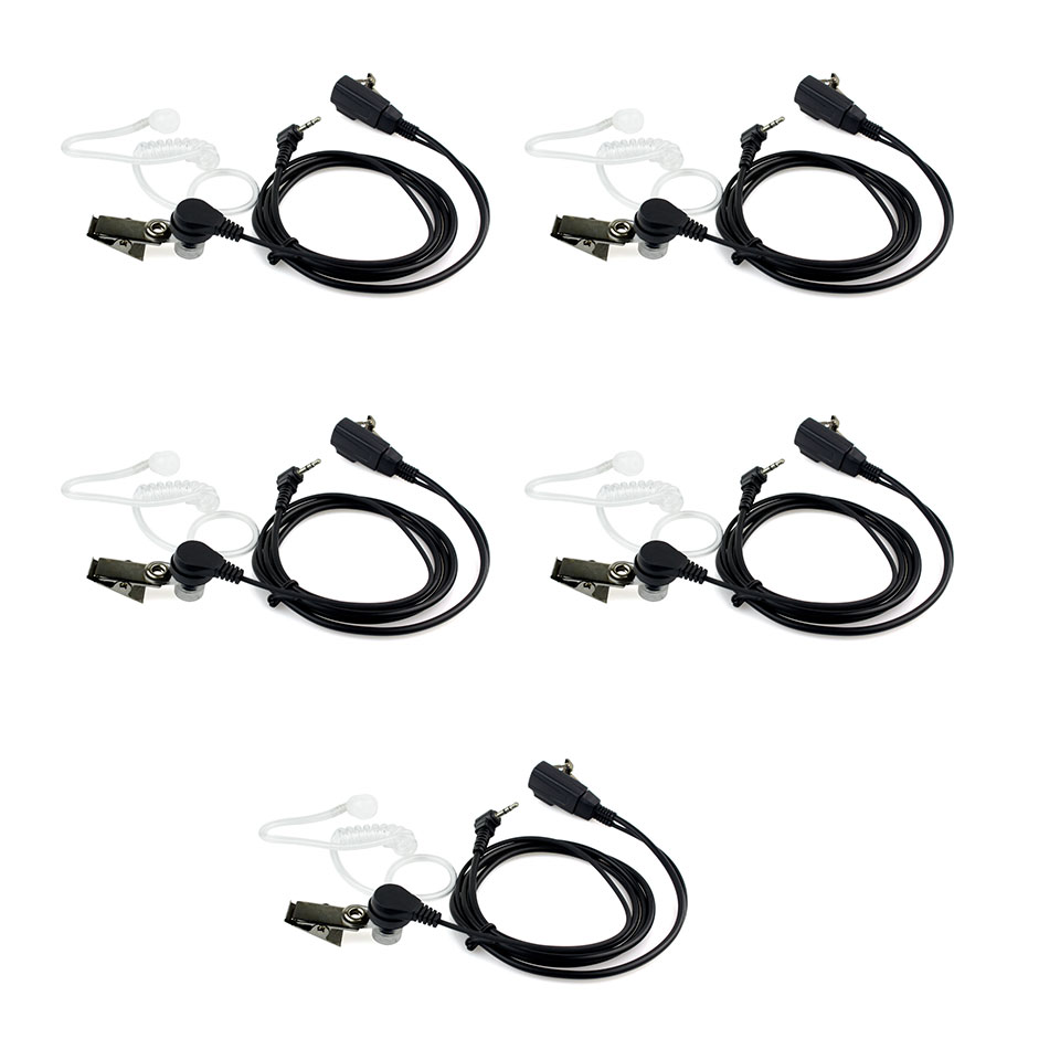 Auriculares/auriculares acústicos de aire de 5 uds para Radios Uniden de mano de dos vías C2007A